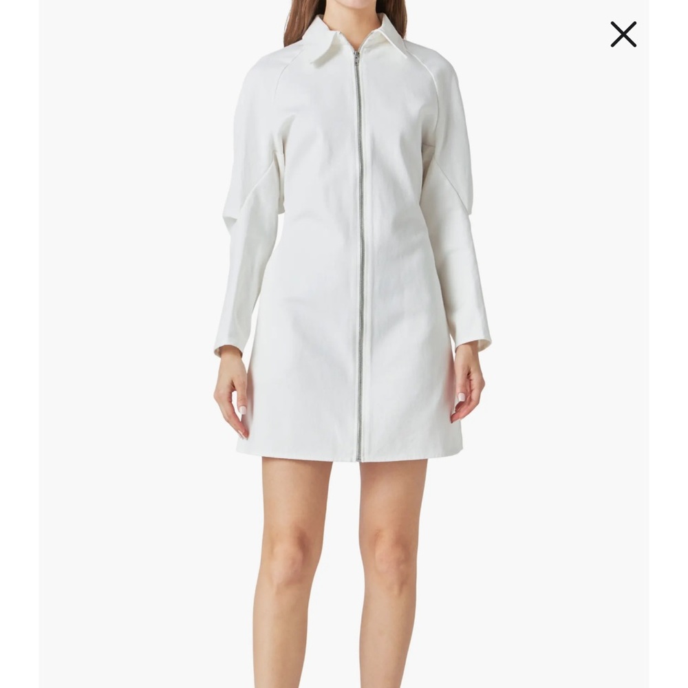 GREY LAB denim mini dress